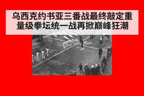乌西克约书亚三番战最终敲定重量级拳坛统一战再掀巅峰狂潮